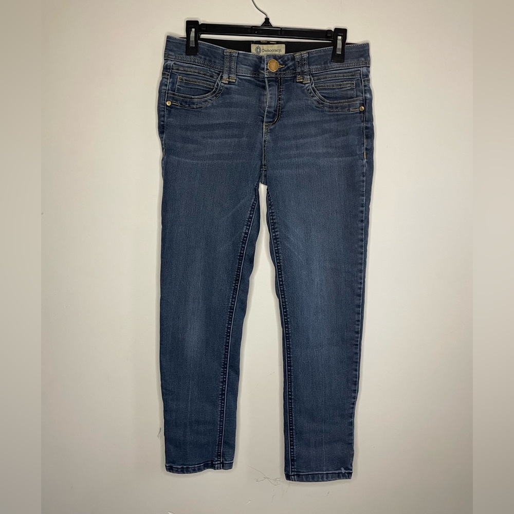 Democracy Slimming Ab Control Jeans Dark Wash Skinny Sz 6